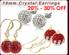 10mm Crystal Earrings 