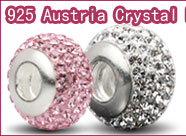 European Crystal Screw Beads 