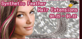 Synthetic Feather Hair Extensions