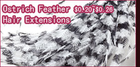 Ostrich Feather Hair Extensions