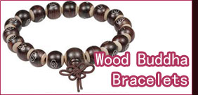 Wood Buddha Bracelets 