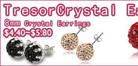 8mm Crystal Earrings