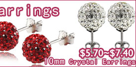 10mm Crystal Earrings