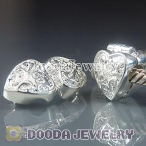 Wholesale European style silver plated clip beads