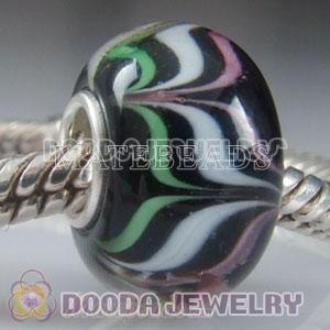 925 sterling silver single core Charm Jewelry glass beads