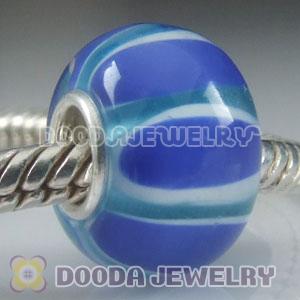 925 sterling silver single core Charm Jewelry glass beads