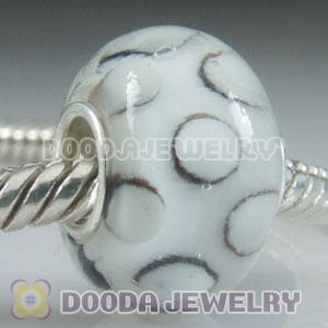 925 sterling silver single core Charm Jewelry glass beads