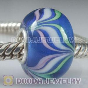925 sterling silver single core Charm Jewelry glass beads