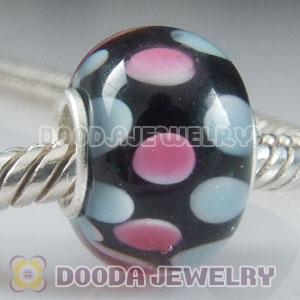 925 sterling silver single core Charm Jewelry glass beads