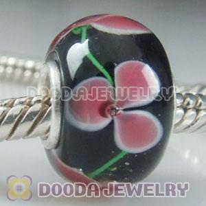 925 sterling silver single core Charm Jewelry glass beads