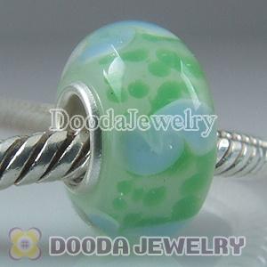 Top Class Jewelry Glass Beads with 925 sterling silver single core