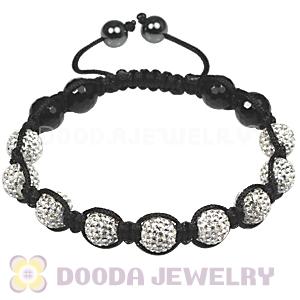 Black Onyx TresorBeads mens bracelets with Pave crystla bead