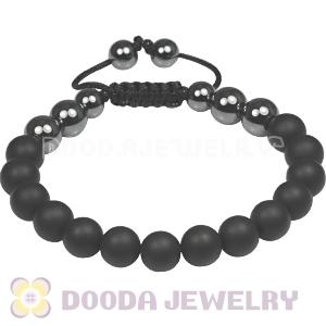 Black Onyx TresorBeads mens bracelets with Hemitite bead