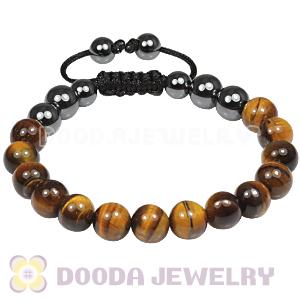 Fashion TresorBeads mens bracelets with tiger eye beads and Hemitite 