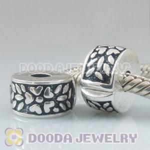 Wholesale Charm Jewelry silver plated clip beads