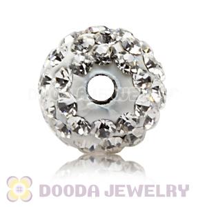 8mm handmade style Pave white Czech Crystal Bead wholesale