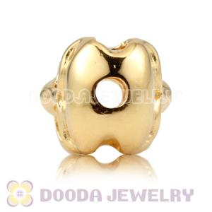 8×11mm 18K Gold plated Sterling Silver Skull Head Bead 