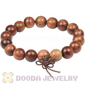 12mm Red Sandalwood Eclogite wood Beads Buddhist Prayer Bracelet Wrist Mala