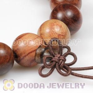 12mm Red Sandalwood Eclogite wood Beads Buddhist Prayer Bracelet Wrist Mala