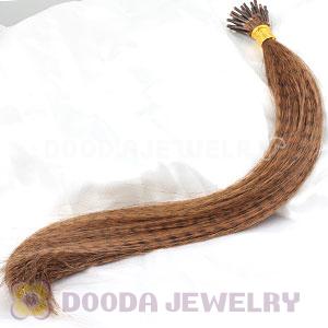 Striped Synthetic Coffee Feather Hair Extension Wholesale
