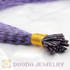 Striped Synthetic Purple Feather Hair Extension Wholesale