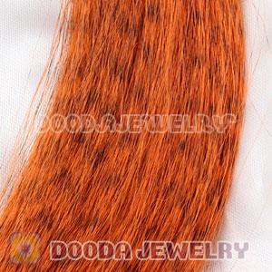 Striped Synthetic Orange Feather Hair Extension Wholesale