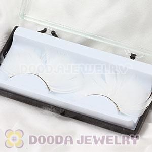 Fashion Radiant Snow White Feather False Eyelash Wholesale
