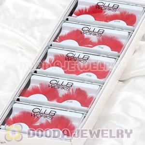 Fashion Dyed Red Feather False Eyelash Wholesale