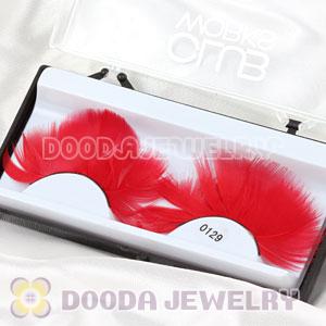 Fashion Dyed Red Feather False Eyelash Wholesale
