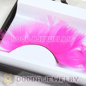 Fashion Dyed Pink Feather False Eyelash Wholesale