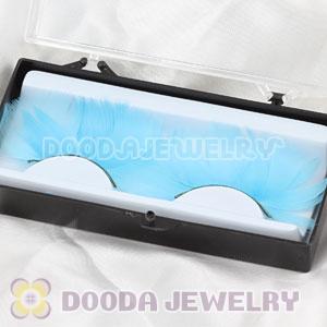 Fashion Dyed Blue Feather False Eyelash Wholesale