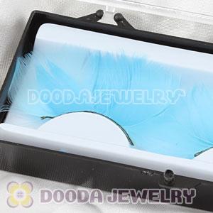 Fashion Dyed Blue Feather False Eyelash Wholesale