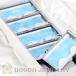 Fashion Dyed Blue Feather False Eyelash Wholesale