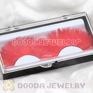 Fashion Dyed Red Feather False Eyelash Wholesale