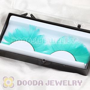 Fashion Dyed Green Feather False Eyelash Wholesale