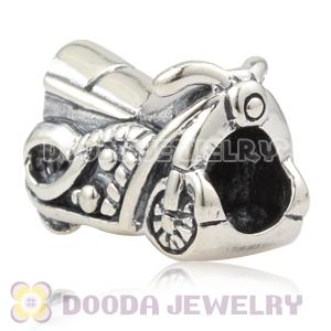 Antique 925 Sterling Silver Motorbicycle Charm Beads