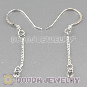 925 Sterling Silver Threads Earring Component Findings