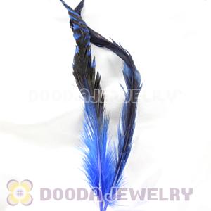Natural Navy Barred Plymouth Rock Rooster Feather Hair Extensions Wholesale