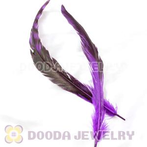 Natural Purple Barred Plymouth Rock Rooster Feather Hair Extensions Wholesale