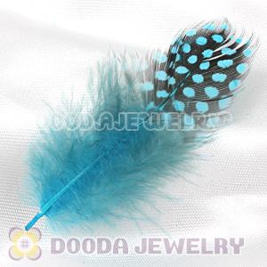 Blue Guinea Fowl Feather Hair Extensions Wholesale
