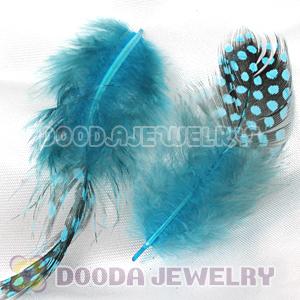 Blue Guinea Fowl Feather Hair Extensions Wholesale