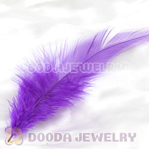 Purple Short Solid Rooster Feather Hair Extensions Wholesale