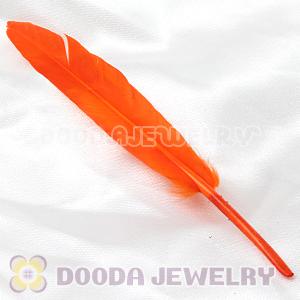 Orange Goose Satinette Wing Feather Hair Extensions Wholesale