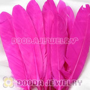 Magenta Goose Satinette Wing Feather Hair Extensions Wholesale