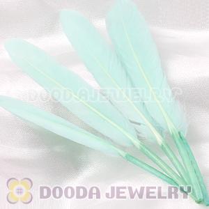 Turquoise Goose Satinette Wing Feather Hair Extensions Wholesale