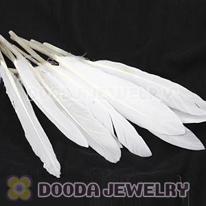 Snow White Red Goose Satinette Wing Feather Hair Extensions Wholesale
