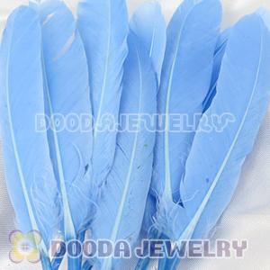 Blue Red Goose Satinette Wing Feather Hair Extensions Wholesale