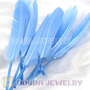 Blue Red Goose Satinette Wing Feather Hair Extensions Wholesale
