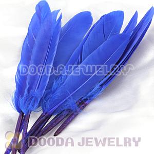 Ocean Blue Goose Satinette Wing Feather Hair Extensions Wholesale