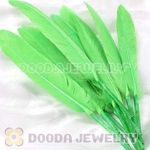 Lime Goose Satinette Wing Feather Hair Extensions Wholesale